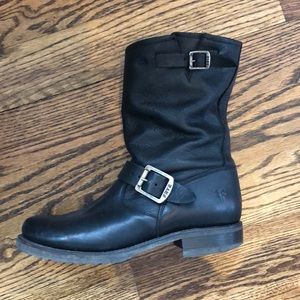 Frye Veronica Black Leather Boot